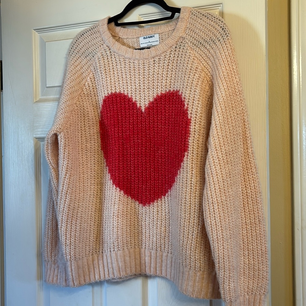 Heart Sweater Size Med